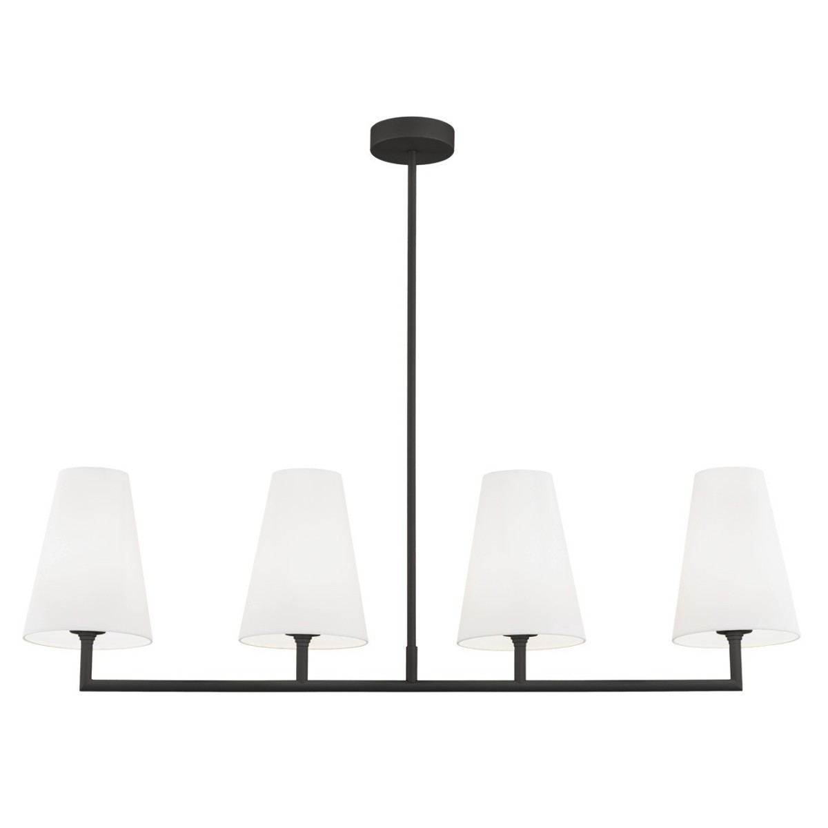 czarna lampa Argon SAFIANO 1831 lampa wisząca 4 pł.