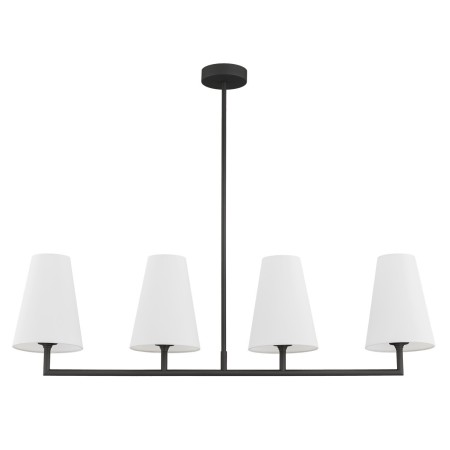 czarna lampa Argon SAFIANO 1831 lampa wisząca 4 pł.