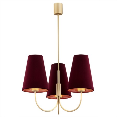złota lampa Argon SAFIANO 6270 żyrandol 3 pł.