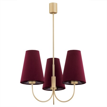 złota lampa Argon SAFIANO 6270 żyrandol 3 pł.