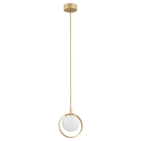 złota lampa Argon SATURNIA 8257 zwis 1 pł.