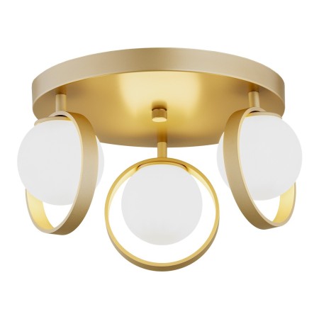 złota lampa Argon SATURNIA 6248 plafon 3 pł.