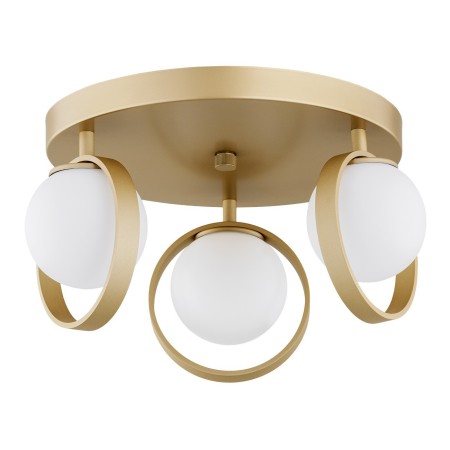 złota lampa Argon SATURNIA 6248 plafon 3 pł.