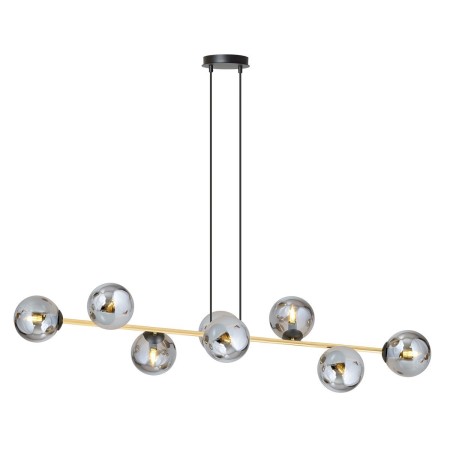 grafitowa Lampa wisząca GRAVITY 8 BL GRAFIT polska produkcja