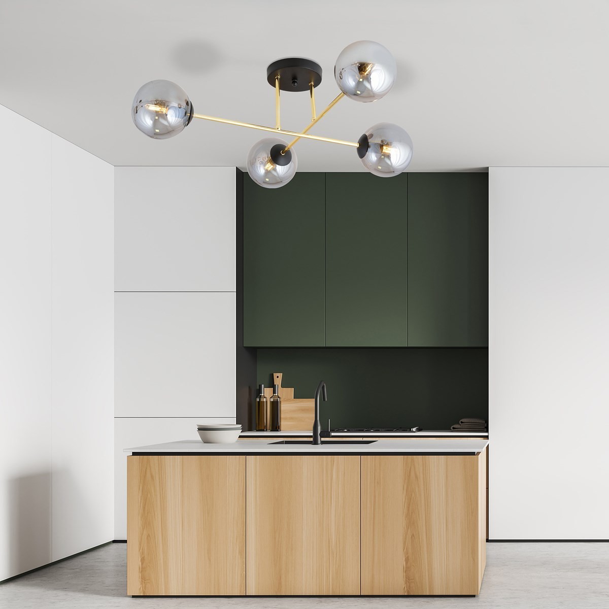 biała Lampa sufitowa MAGNUM 4 BL GRAFIT polska produkcja