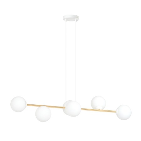 biała Lampa wisząca GRAVITY 6 WH GOLD polska produkcja