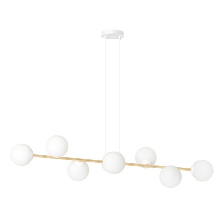 biała Lampa wisząca GRAVITY 8 WH GOLD polska produkcja