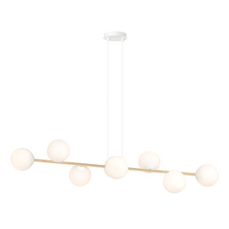 biała Lampa wisząca GRAVITY 8 WH GOLD polska produkcja