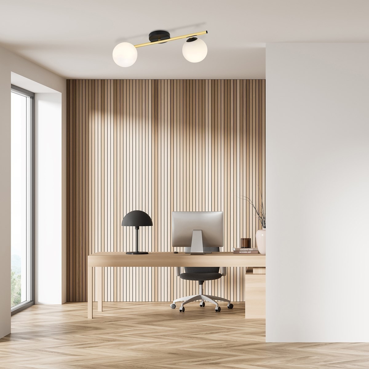 biała Lampa sufitowa SPLENDI 2 BL OPAL polska produkcja