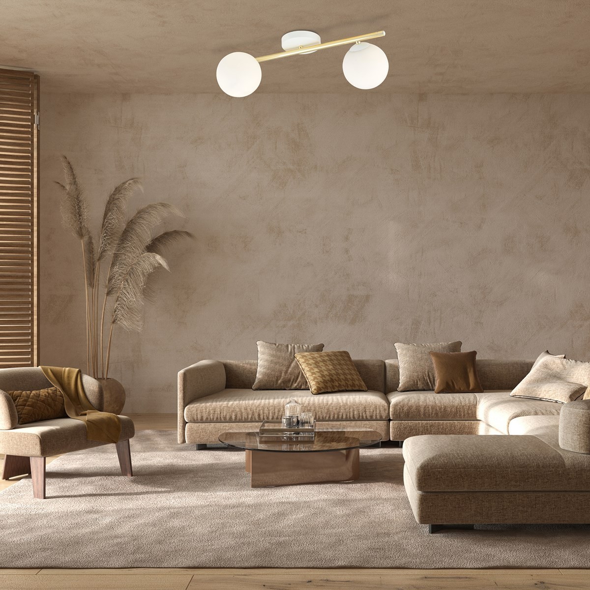 biała Lampa sufitowa SPLENDI 2 WH OPAL polska produkcja