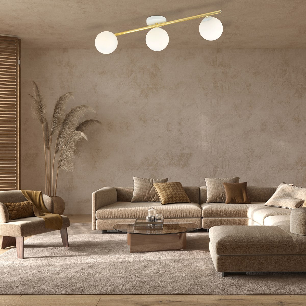 biała Lampa sufitowa SPLENDI 3 WH OPAL polska produkcja