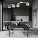grafitowa Lampa sufitowa MONZA 4 WH GRAFIT polska produkcja
