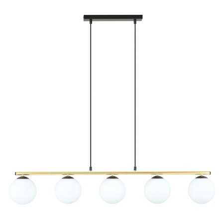 biała Lampa wisząca ALLORA 5 BL OPAL polska produkcja