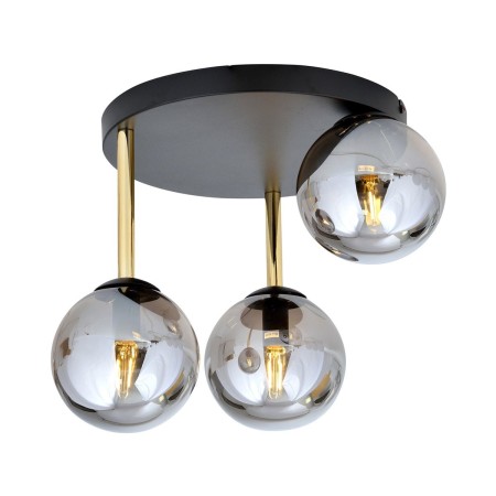 grafitowa Lampa sufitowa DOLCE 3 BL GRAFIT polska produkcja