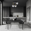 grafitowa Lampa sufitowa DOLCE 3 BL GRAFIT polska produkcja