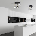 grafitowa Lampa sufitowa DOLCE 3 BL GRAFIT polska produkcja