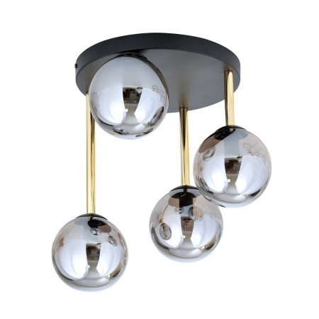 grafitowa Lampa sufitowa DOLCE 4 BL GRAFIT polska produkcja