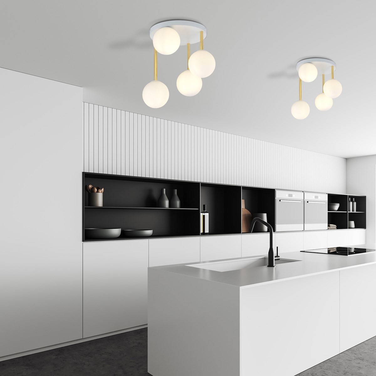 biała Lampa sufitowa DOLCE 4 WH OPAL polska produkcja