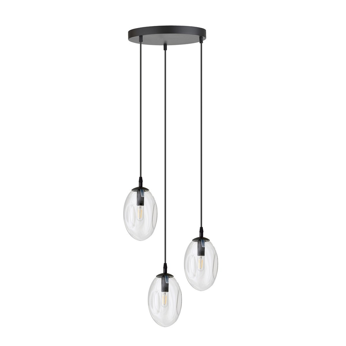 transparentna Lampa wisząca ASTRAL 3 BL PREMIUM TRANSPARENT polska produkcja