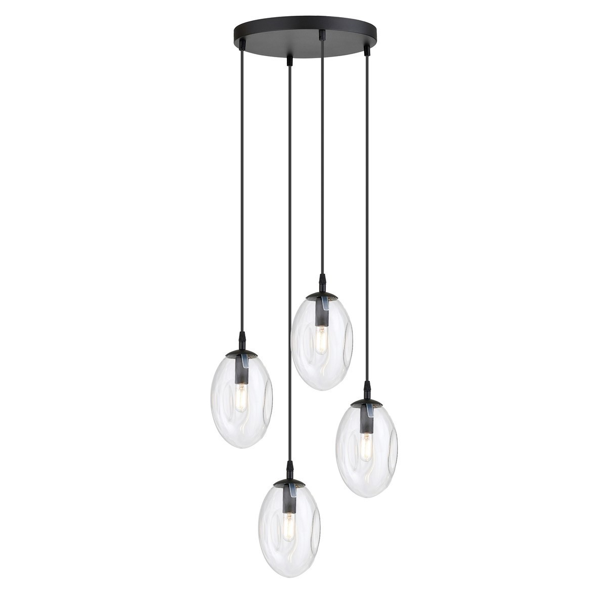 transparentna Lampa wisząca ASTRAL 4 BL PREMIUM TRANSPARENT polska produkcja