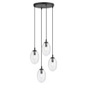 transparentna Lampa wisząca ASTRAL 4 BL PREMIUM TRANSPARENT polska produkcja