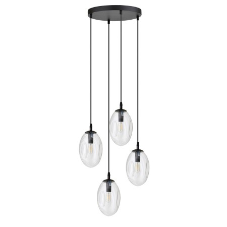 transparentna Lampa wisząca ASTRAL 4 BL PREMIUM TRANSPARENT polska produkcja