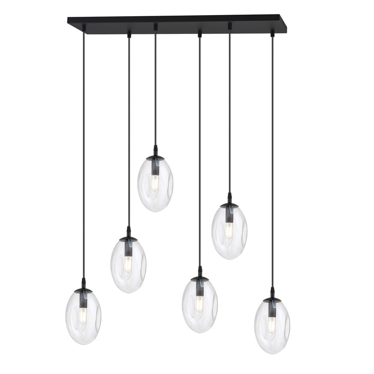 transparentna Lampa wisząca ASTRAL 6 BL TRANSPARENT polska produkcja