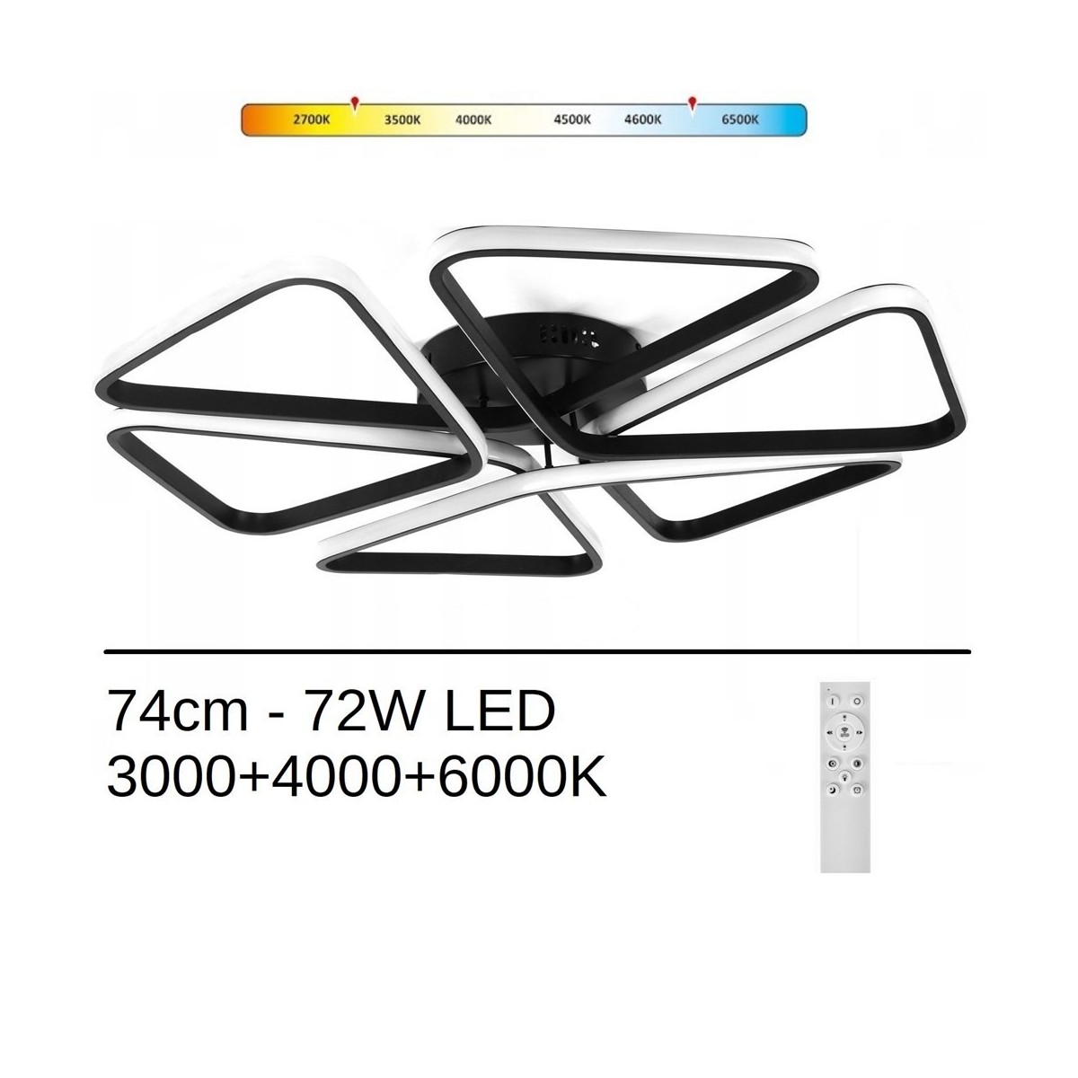 Lampa led PIZZA 72W XL259