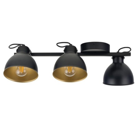 lampa na belce z trzema ruchomymi kloszami Sigma MARS 32270 3xE27 - czarno-złota