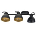 lampa na belce z trzema ruchomymi kloszami Sigma MARS 32270 3xE27 - czarno-złota