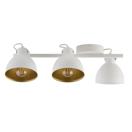 lampa na belce z trzema ruchomymi kloszami Sigma MARS 32271 3xE27 - biało-złota