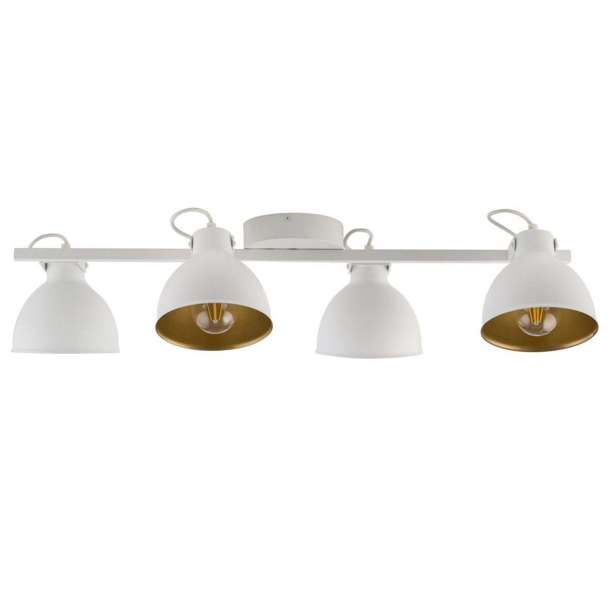 Biało złota lampa z czteroma ruchomymi kloszami Sigma MARS 32273 - 4xE27