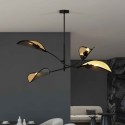 czarno - złota LAMPA SUFITOWA  LOTUS 4 BLACK/GOLD
