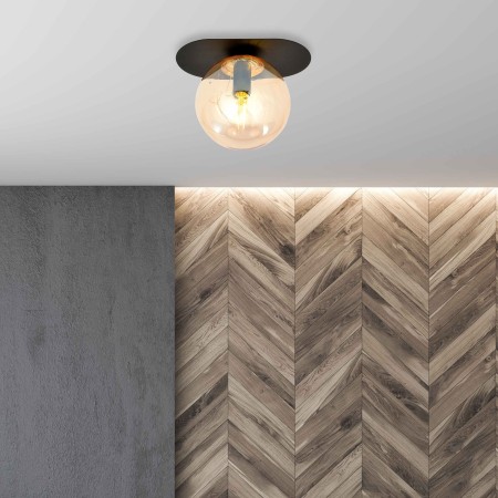 miodowa LAMPA SUFITOWA  PLAZA 1 BLACK/miodowa