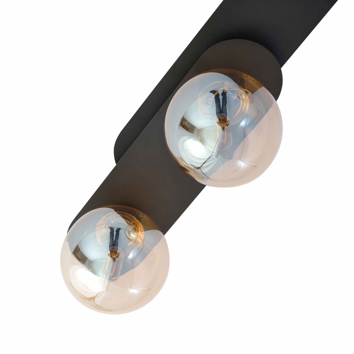 miodowa LAMPA SUFITOWA  PLAZA 3 BLACK/miodowa