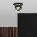 transparenta z czarnym paskiem LAMPA SUFITOWA  PLAZA 1 BLACK/STRIPE