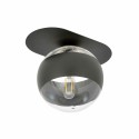 transparenta z czarnym paskiem LAMPA SUFITOWA  PLAZA 1 BLACK/STRIPE