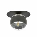 transparenta z czarnym paskiem LAMPA SUFITOWA  PLAZA 1 BLACK/STRIPE