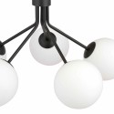 biała LAMPA WISZĄCA NOVA 5 BLACK/OPAL