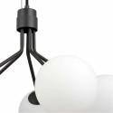 biała LAMPA WISZĄCA NOVA 5 BLACK/OPAL
