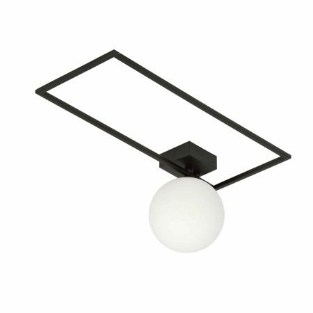 biała LAMPA SUFITOWA  IMAGO 1A BLACK/OPAL