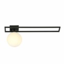 biała LAMPA SUFITOWA  IMAGO 1C BLACK/OPAL