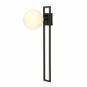 biała LAMPA SUFITOWA  IMAGO 1C BLACK/OPAL