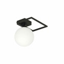 biała LAMPA SUFITOWA  IMAGO 1E BLACK/OPAL