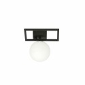 biała LAMPA SUFITOWA  IMAGO 1E BLACK/OPAL