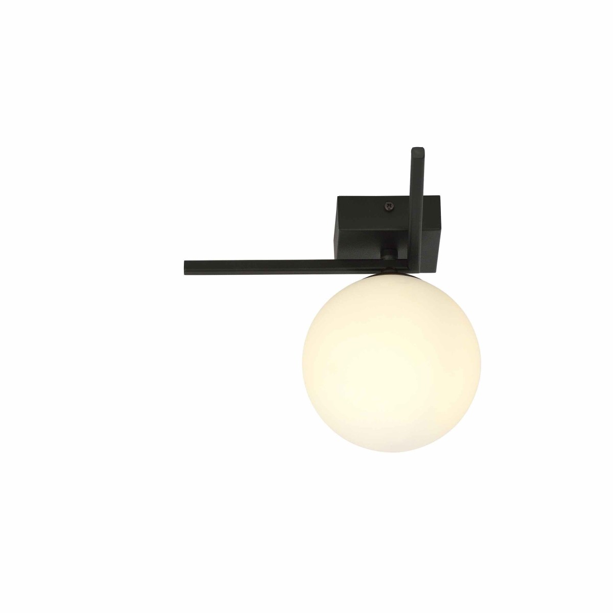 biała LAMPA SUFITOWA  IMAGO 1G BLACK/OPAL