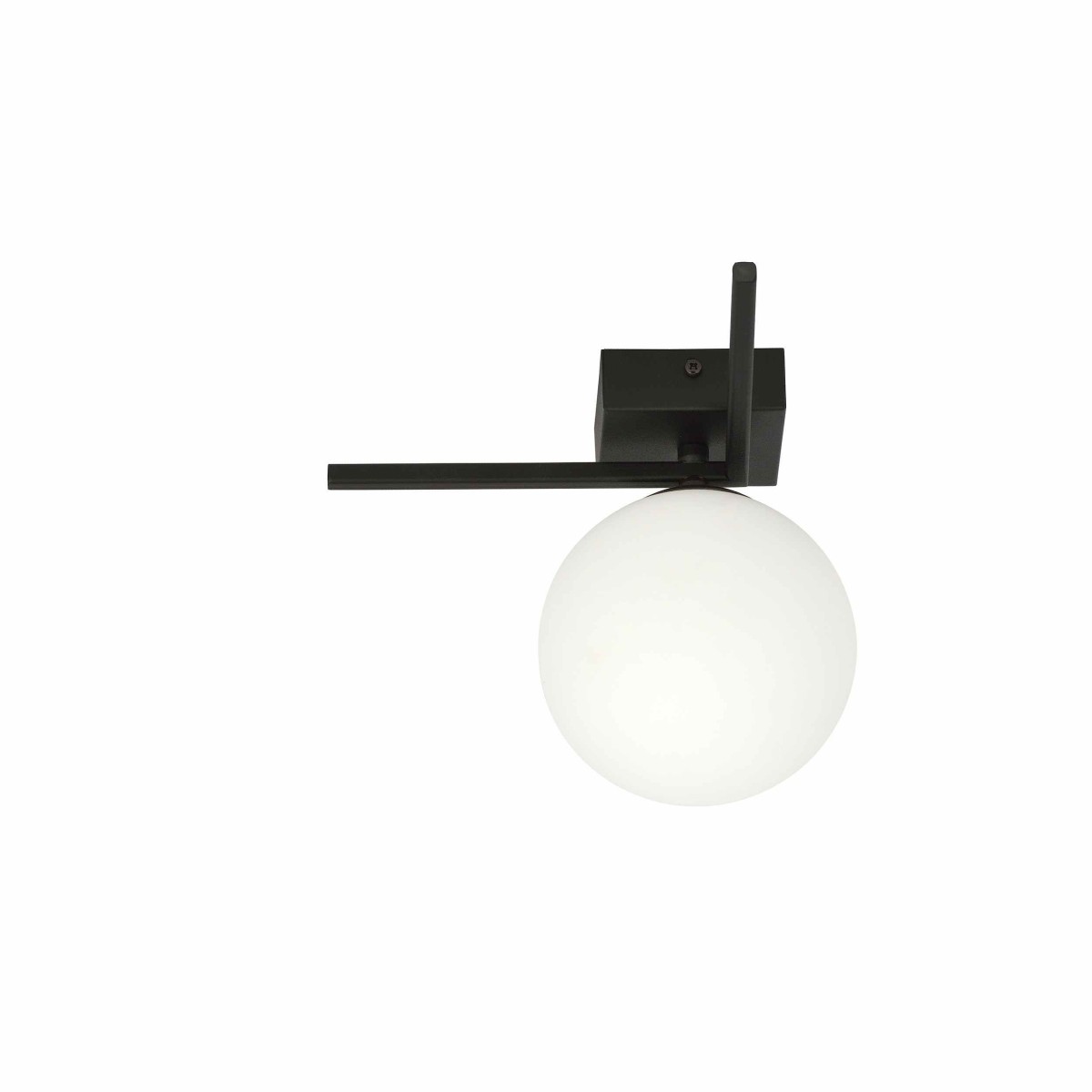 biała LAMPA SUFITOWA  IMAGO 1G BLACK/OPAL