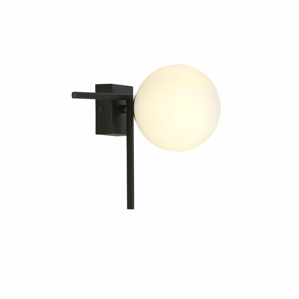 biała LAMPA SUFITOWA  IMAGO 1G BLACK/OPAL