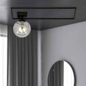 grafitowa LAMPA SUFITOWA  IMAGO 1A BLACK/GRAFIT