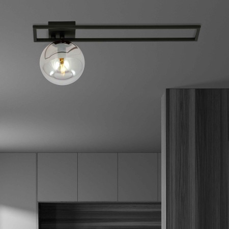 grafitowa LAMPA SUFITOWA  IMAGO 1C BLACK/GRAFIT